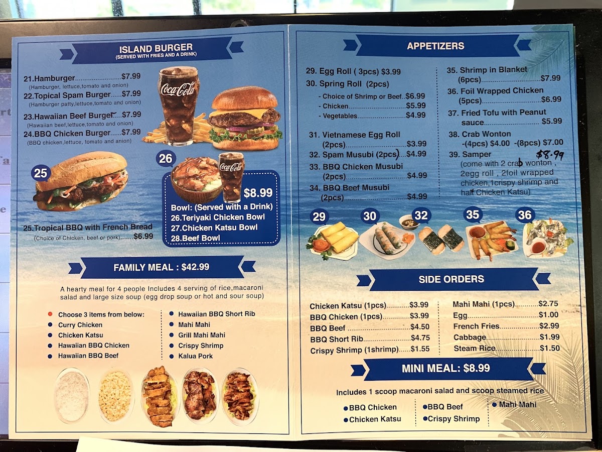 Tropix Hawaiian BBQ Menu - Image 4